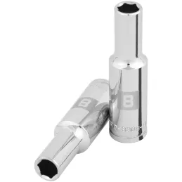 Dados 8mm E3/8 Tubulares Hexagonales CrVanadio, Truper 100993 Truper-Dados 8mm E3/8 Tubulares Hexagonales CrVanadio, Truper 1009