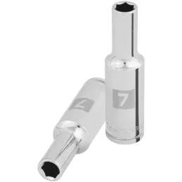 Dados 7mm E3/8 Tubulares Hexagonales CrVanadio, Truper 100992 Truper-Dados 7mm E3/8 Tubulares Hexagonales CrVanadio, Truper 1009