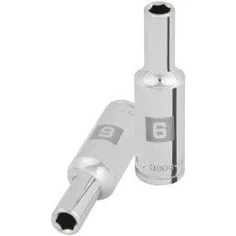 Dados 6mm E3/8 Tubulares Hexagonales CrVanadio, Truper 100991 Truper-Dados 6mm E3/8 Tubulares Hexagonales CrVanadio, Truper 1009