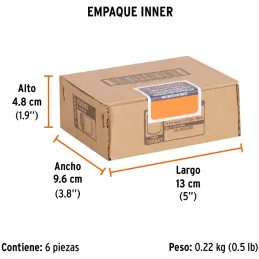 Dados 13mm E1/4 Poligonales CrVanadio, Truper 100987 Truper-Dados 13mm E1/4 Poligonales CrVanadio, Truper 100987 Fabricado en ac