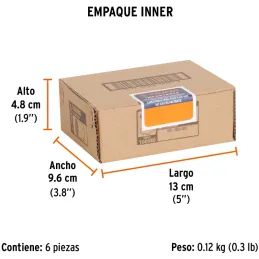 Dados 8mm E1/4 Poligonales CrVanadio, Truper 100980 Truper-Dados 8mm E1/4 Poligonales CrVanadio, Truper 100980 Fabricado en acer