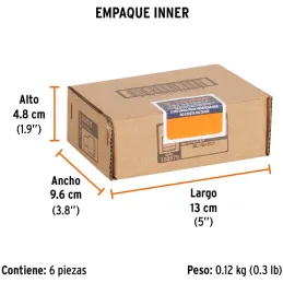 Dados 7mm E1/4 Poligonales CrVanadio, Truper 100979 Truper-Dados 7mm E1/4 Poligonales CrVanadio, Truper 100979 Fabricado en acer