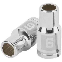 Dados 6mm E1/4 Poligonales CrVanadio, Truper 100978 Truper-Dados 6mm E1/4 Poligonales CrVanadio, Truper 100978 Fabricado en acer