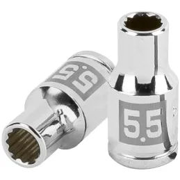 Dados 5.5mm E1/4 Poligonales CrVanadio, Truper 100975 Truper-Dados 5.5mm E1/4 Poligonales CrVanadio, Truper 100975 Fabricado en 
