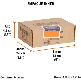 Dados 5.5mm E1/4 Poligonales CrVanadio, Truper 100975 Truper-Dados 5.5mm E1/4 Poligonales CrVanadio, Truper 100975 Fabricado en 