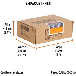 Dados 5mm E1/4 Poligonales CrVanadio, Truper 100974 Truper-Dados 5mm E1/4 Poligonales CrVanadio, Truper 100974 Fabricado en acer