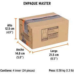Dados 5mm E1/4 Poligonales CrVanadio, Truper 100974 Truper-Dados 5mm E1/4 Poligonales CrVanadio, Truper 100974 Fabricado en acer