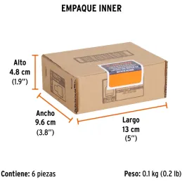 Dados 4mm E1/4 Poligonales CrVanadio, Truper 100973 Truper-Dados 4mm E1/4 Poligonales CrVanadio, Truper 100973 Fabricado en acer