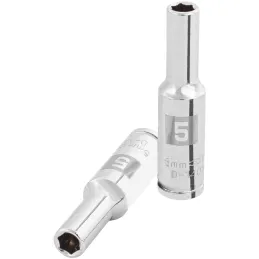 Dados 5mm E1/4 Tubulares Hexagonales CrVanadio, Truper 100969 Truper-Dados 5mm E1/4 Tubulares Hexagonales CrVanadio, Truper 1009