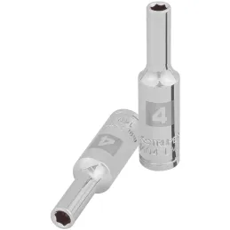 Dados 4mm E1/4 Tubulares Hexagonales CrVanadio, Truper 100968 Truper-Dados 4mm E1/4 Tubulares Hexagonales CrVanadio, Truper 1009