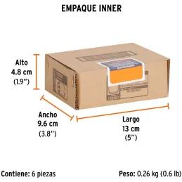 Dados 14mm E1/4 Hexagonales CrVanadio, Truper 100967 Truper-Dados 14mm E1/4 Hexagonales CrVanadio, Truper 100967 Fabricado en ac