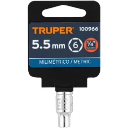 Dados 5.5mm E1/4 Hexagonales CrVanadio, Truper 100966 Truper-Dados 5.5mm E1/4 Hexagonales CrVanadio, Truper 100966 Fabricado en 