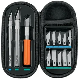 Juego de 10 Cuchillas Hobby con estuche, Truper 17512 Truper-Juego de 10 Cuchillas Hobby con estuche, Truper 17512 13 Cuchillas 