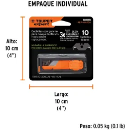 Cuchillas de repuesto 19mm 10u SK2 Navaja Cutters 17027 16950 22400 100850 101101 Truper 101118 Truper-Cuchillas de repuesto 19m