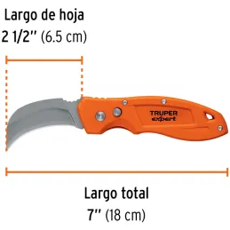 Cuchillo abatible para Linoleo 7" Alfombras, Truper 12725 Truper-Cuchillo abatible para Linoleo 7" Alfombras, Truper 12725 Hoja 