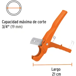 Cortador de tubo de Plastico 3/4" Resorte, Truper 12857 Truper-Cortador de tubo de Plastico 3/4" Resorte, Truper 12857 Cuchilla 