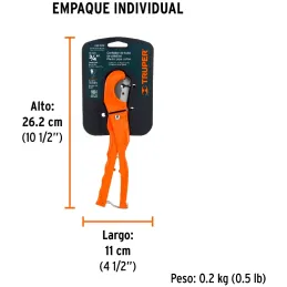 Cortador de tubo de Plastico 3/4" Resorte, Truper 12857 Truper-Cortador de tubo de Plastico 3/4" Resorte, Truper 12857 Cuchilla 