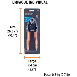 Cortador de cable y alambre 8" Acero Trenzado y Alambre, Truper 101097 Truper-Cortador de cable y alambre 8" Acero Trenzado y Al