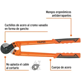 Cortador de cable y alambre 18" Acero Trenzado y Alambre, Truper COC-18 101098 Truper-Cortador de cable y alambre 18" Acero Tren