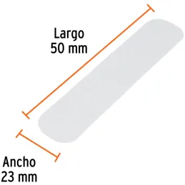 Tiras antiderrapantes 2" x23cm 6 Piezas Blancas, Truper 12531 Truper-Tiras antiderrapantes 2" x23cm 6 Piezas Blancas, Truper 125
