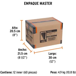 Tiras antiderrapantes 2" x23cm 6 Piezas Negro, Truper 12530 Truper-Tiras antiderrapantes 2" x23cm 6 Piezas Negro, Truper 12530 C