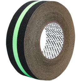 Cintas adhesivas antiderrapantes 2" x18m Negro Fotoluminiscente, Truper 101451 Truper-Cintas adhesivas antiderrapantes 2" x18m N