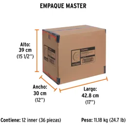 Cintas adhesivas antiderrapantes 2" x5m Negro Fotoluminiscente, Truper 101450 Truper-Cintas adhesivas antiderrapantes 2" x5m Neg