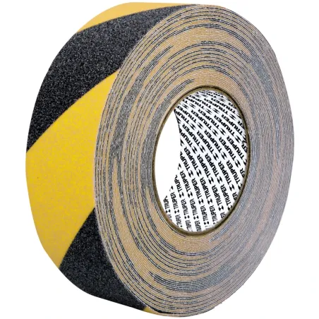 Cintas adhesivas antiderrapantes 2" x18m Bicolor Escalones Precaucion, Truper 101449 Truper-Cintas adhesivas antiderrapantes 2" 