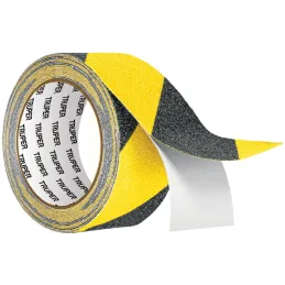 Cintas adhesivas antiderrapantes 2" x5m Bicolor Escalones Precaucion, Truper 101448 Truper-Cintas adhesivas antiderrapantes 2" x