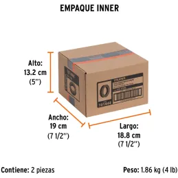 Cintas adhesivas antiderrapantes 2" x18m Negro Pisos y Rampas, Truper 101444 Truper-Cintas adhesivas antiderrapantes 2" x18m Neg