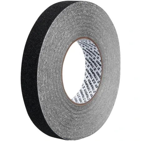 Cintas adhesivas antiderrapantes 1" x18m Negro Pisos y Rampas, Truper 101443 Truper-Cintas adhesivas antiderrapantes 1" x18m Neg
