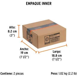 Cintas adhesivas antiderrapantes 1" x18m Negro Pisos y Rampas, Truper 101443 Truper-Cintas adhesivas antiderrapantes 1" x18m Neg