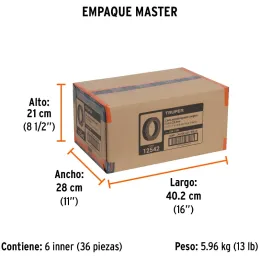 Cintas adhesivas antiderrapantes 1" x5m Negro Pisos y Rampas, Truper 12542 Truper-Cintas adhesivas antiderrapantes 1" x5m Negro 