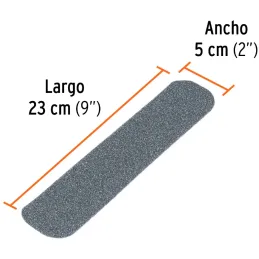 Tiras antiderrapantes 2" x23cm 6 Piezas Grises, Truper 101775 Truper-Tiras antiderrapantes 2" x23cm 6 Piezas Grises, Truper 1017