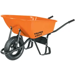 Carretillas 6 ft3 750kg Super Reforzado Calibre18 Imponchable, Truper 100417 Truper-Carretillas 6 ft3 750kg Super Reforzado Cali