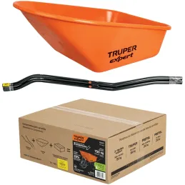 Carretillas 6 ft3 750kg Super Reforzado Calibre18 Imponchable, Truper 100417 Truper-Carretillas 6 ft3 750kg Super Reforzado Cali