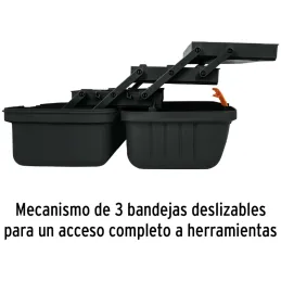 Cajas para Pesca 16" 41x23x21cm 3Bandejas Deslizable 33Compartimientos, Truper 10539 Truper-Cajas para Pesca 16" 41x23x21cm 3Ban