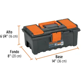 Cajas para Herramientas 14" 36x20x16cm inc. Charola, Truper 11139 Truper-Cajas para Herramientas 14" 36x20x16cm inc. Charola, Tr