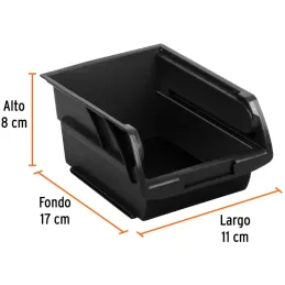 Gavetas Bandejas Apilables N2 17x11x8cm Polipropileno Truper 10889 Truper-Gavetas Bandejas Apilables N2 17x11x8cm Polipropileno 