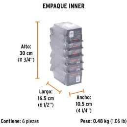 Gavetas Bandejas Apilables N2 17x11x8cm Polipropileno Truper 10889 Truper-Gavetas Bandejas Apilables N2 17x11x8cm Polipropileno 