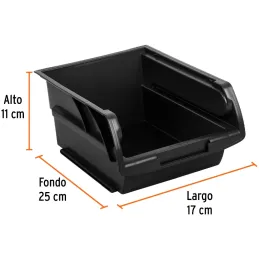 Gavetas Bandejas Apilables N3 25x17x11cm Polipropileno Truper 10890 Truper-Gavetas Bandejas Apilables N3 25x17x11cm Polipropilen