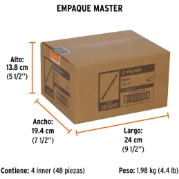 Brocas para Madera 5/16" x105mm, Truper 101693 Truper-Brocas para Madera 5/16" x105mm, Truper 101693 Punta centradora para una p