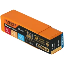 Brocas Metal HSS 11mm xL142mm Truper 14329 Truper-Brocas Metal HSS 11mm xL142mm Truper 14329 Punta Split Point autocentrable par