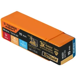 Brocas Metal HSS 10mm xL133mm Truper 14321 Truper-Brocas Metal HSS 10mm xL133mm Truper 14321 Punta Split Point autocentrable par