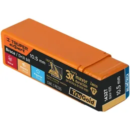 Brocas Metal HSS 10.5mm xL133mm Truper 14327 Truper-Brocas Metal HSS 10.5mm xL133mm Truper 14327 Punta Split Point autocentrable