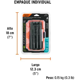 Juego de Brocas para Vidrios y Azulejos 4 Piezas Carburo de Tungsteno CEstuche, Truper 101841 Truper-Juego de Brocas para Vidrio