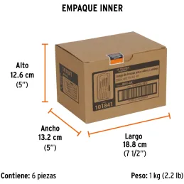 Juego de Brocas para Vidrios y Azulejos 4 Piezas Carburo de Tungsteno CEstuche, Truper 101841 Truper-Juego de Brocas para Vidrio