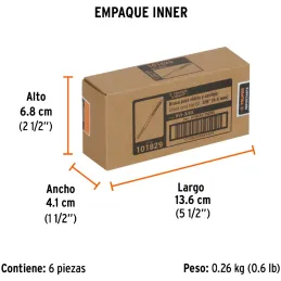 Broca para Vidrios y Azulejos 3/8" x4" Carburo de Tungsteno, Truper 101829 Truper-Broca para Vidrios y Azulejos 3/8" x4" Carburo