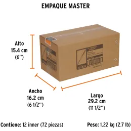Broca para Vidrios y Azulejos 3/16" x3" Carburo de Tungsteno, Truper 101826 Truper-Broca para Vidrios y Azulejos 3/16" x3" Carbu