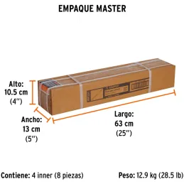 Brocas SDS Max 1-1/4" x21" Concreto Truper 101466 Truper-Brocas SDS Max 1-1/4" x21" Concreto Truper 101466 Para perforaciones en